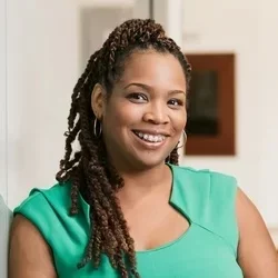 Kia Skrine Jeffers is pictured here with a green shirt