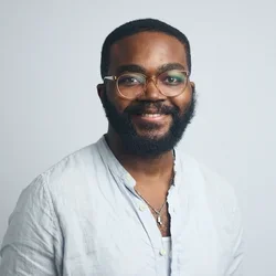 Max is pictured here smiling 